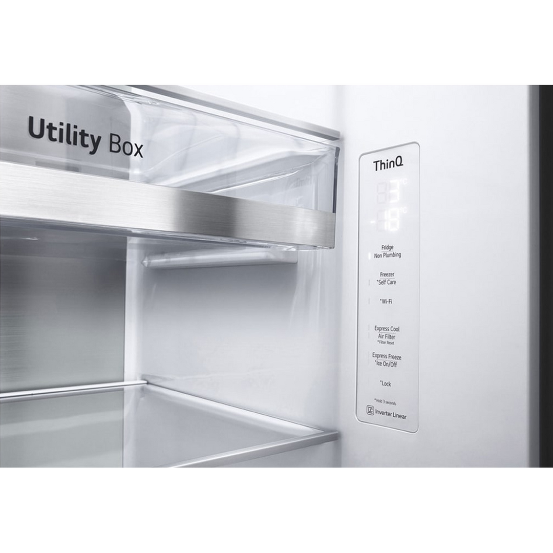 LG Door-in-Door ThinQ Side By Side 674L UV Nano Silver