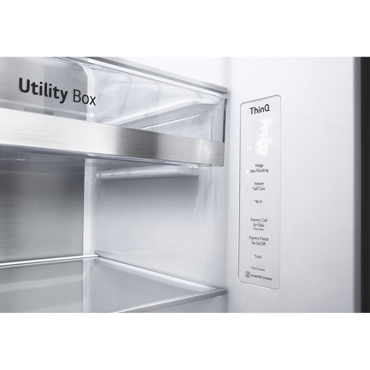 LG Door-in-Door ThinQ Side By Side 674L UV Nano Silver
