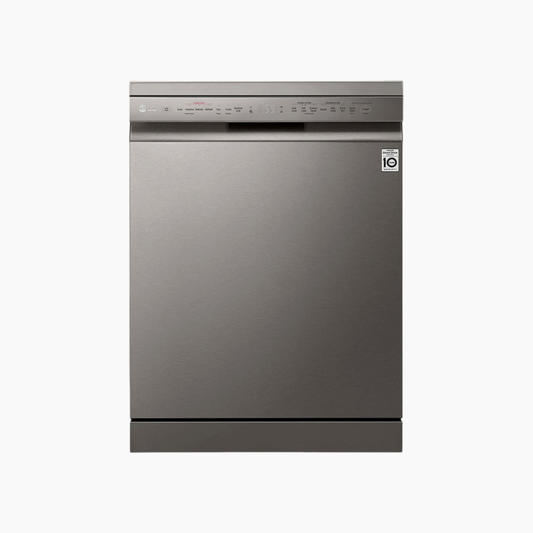 LG QuadWash Steam Dishwasher,14 Place Settings ThinQ Platinum Silver