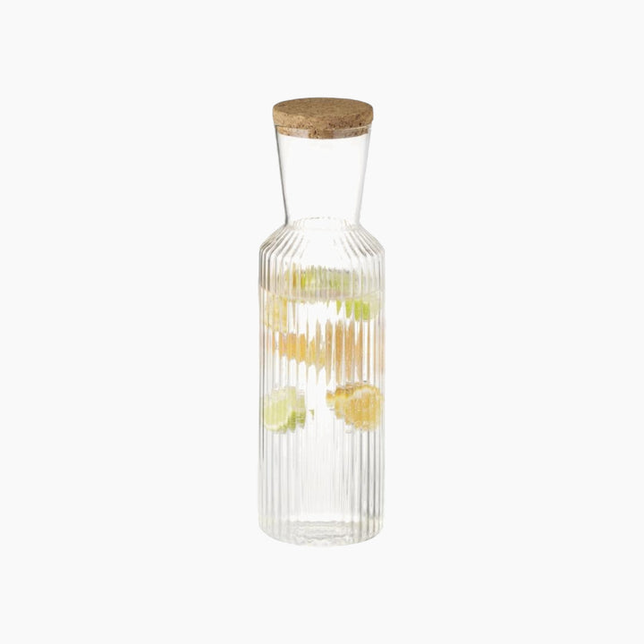 APS Lines Glass Carafe with Cork Lid Dia