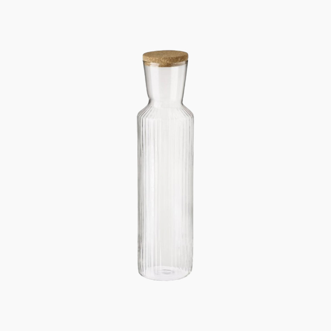 APS Lines Glass Carafe with Cork Lid Dia