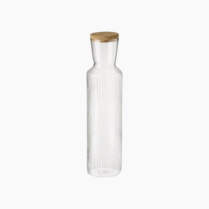 APS Lines Glass Carafe with Cork Lid Dia