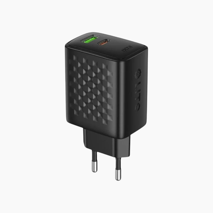 LITO LC24 65W charging adapter with USB-A and USB-C ports