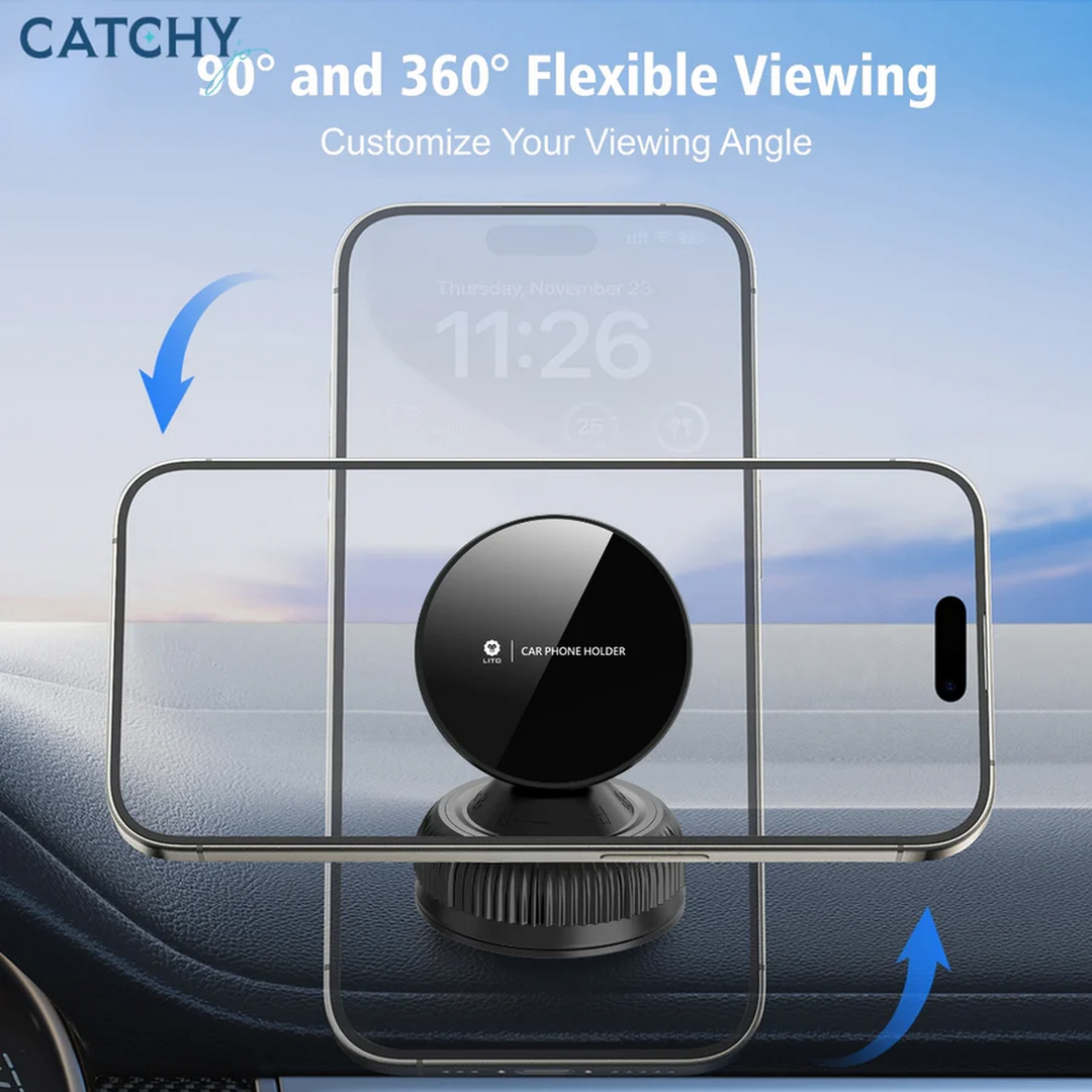 YESIDO LITO LT-W12 magnetic car phone holder with portable suction base