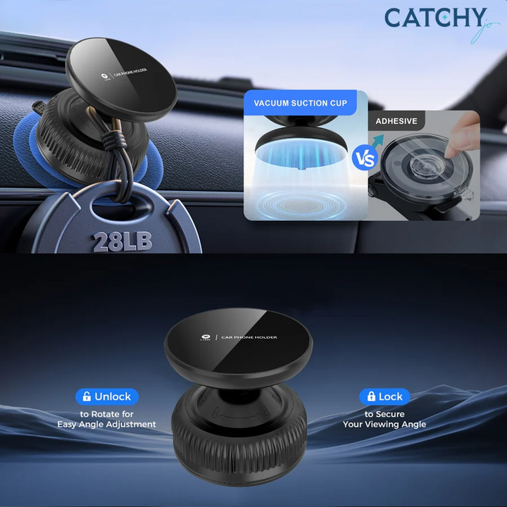 YESIDO LITO LT-W12 magnetic car phone holder with portable suction base