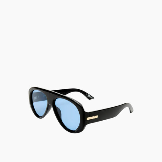 Le Specs Dream Boat Black Blue Mono Uni-Sex Aviator Sunglasses