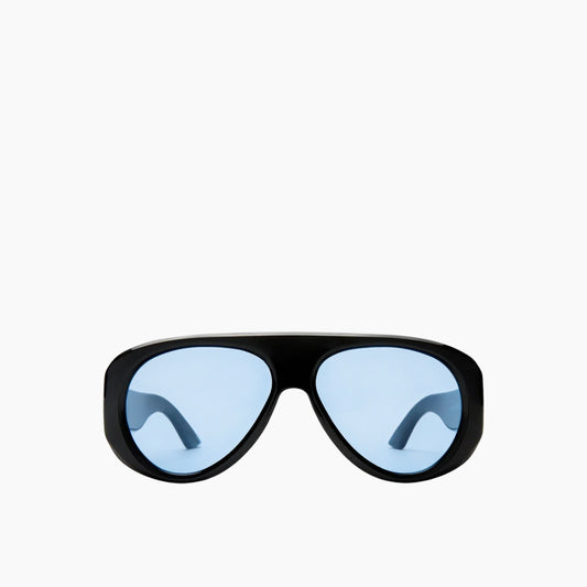 Le Specs Dream Boat Black Blue Mono Uni-Sex Aviator Sunglasses