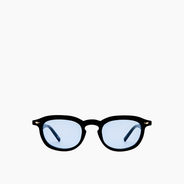 Le Specs Heart Throb Black Uni-Sex Round Sunglasses - HUNA