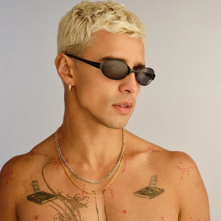 Le Specs Frostbite Uni-Sex Oval Sunglasses