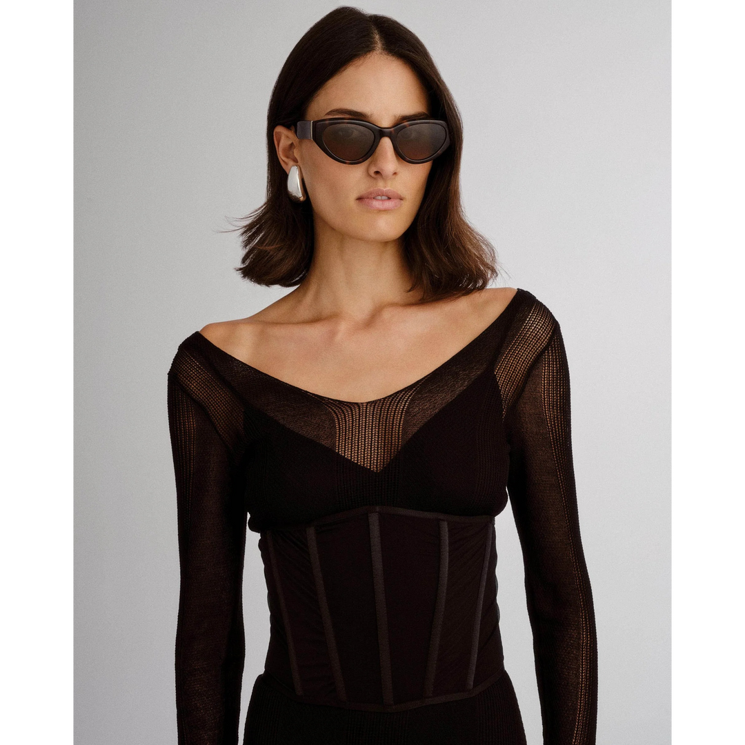 Luv Lou The Poppy Tort Female Cat-Eye Sunglasses
