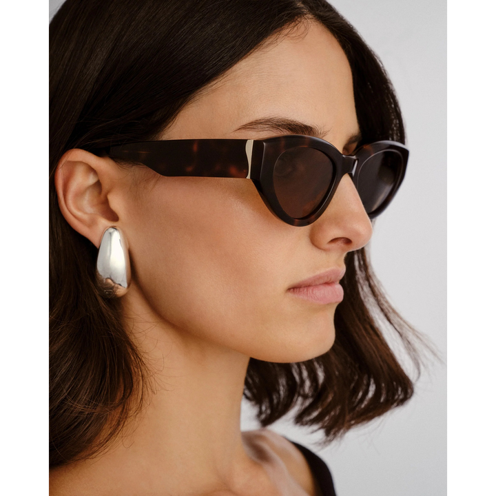 Luv Lou The Poppy Tort Female Cat-Eye Sunglasses