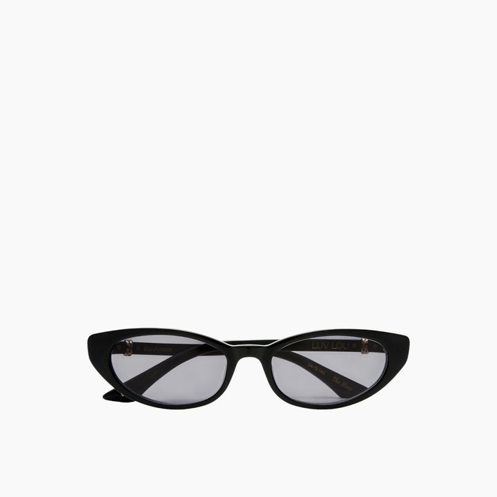 Luv Lou The Blair Black Female Cat-Eye Sunglasses - HUNA