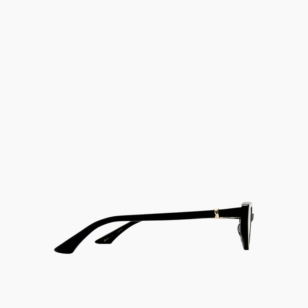 Luv Lou The Blair Black Female Cat-Eye Sunglasses - HUNA