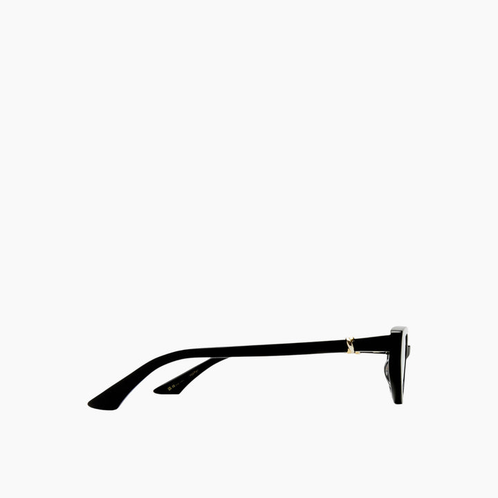 Luv Lou The Blair Black Female Cat-Eye Sunglasses - HUNA