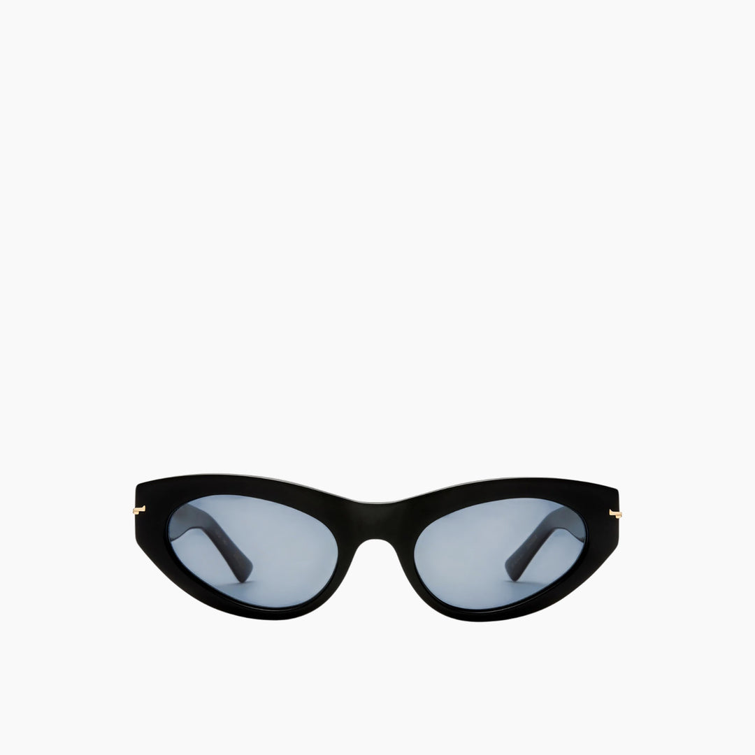 Luv Lou The Sofia Black Polarized Female Cat-Eye Sunglasses - HUNA