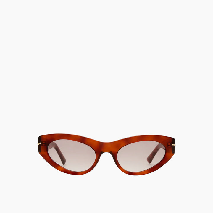 Luv Lou The Sofia Honey Tort Female Cat-Eye Sunglasses