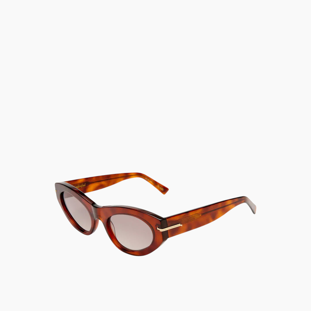 Luv Lou The Sofia Honey Tort Female Cat-Eye Sunglasses