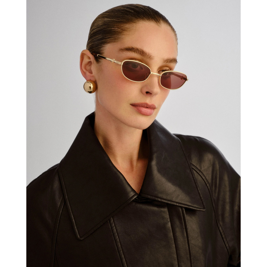 Luv Lou The Brooklyn Female Oval Sunglasses - HUNA