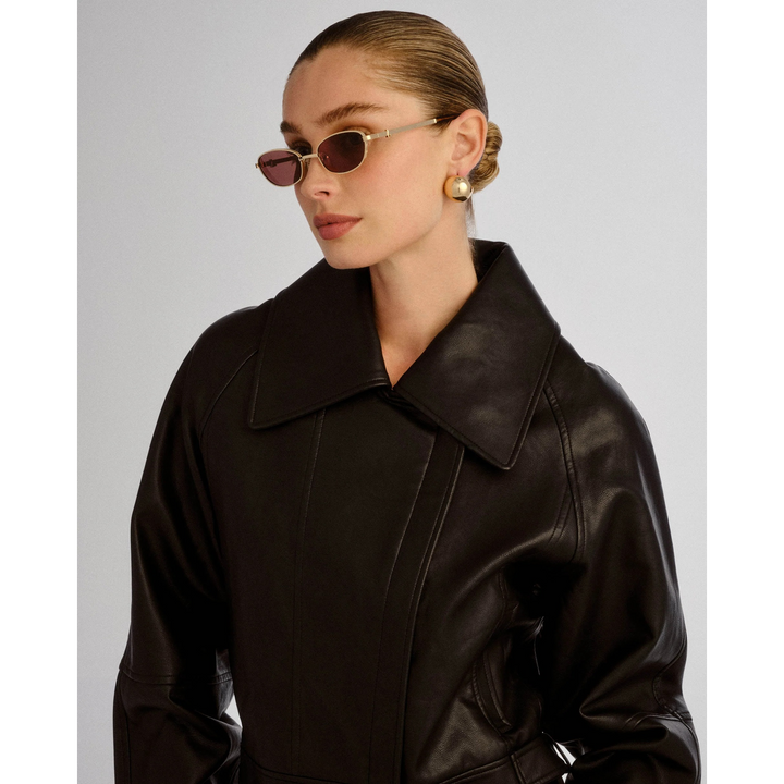 Luv Lou The Brooklyn Female Oval Sunglasses - HUNA