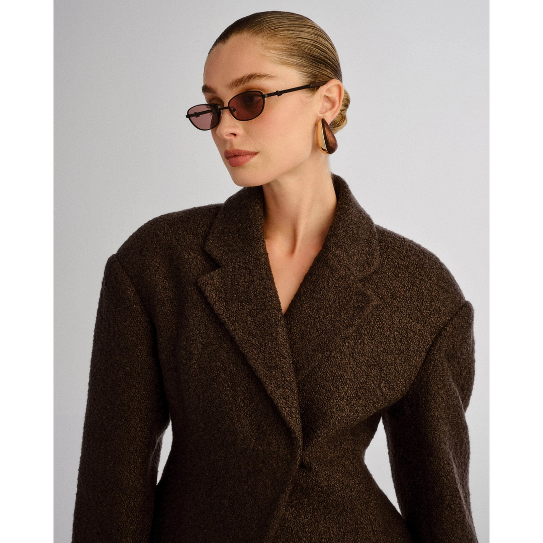 Luv Lou The Brooklyn Female Oval Sunglasses - HUNA