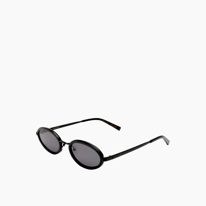 Luv Lou The Sage Black Female Oval Sunglasses