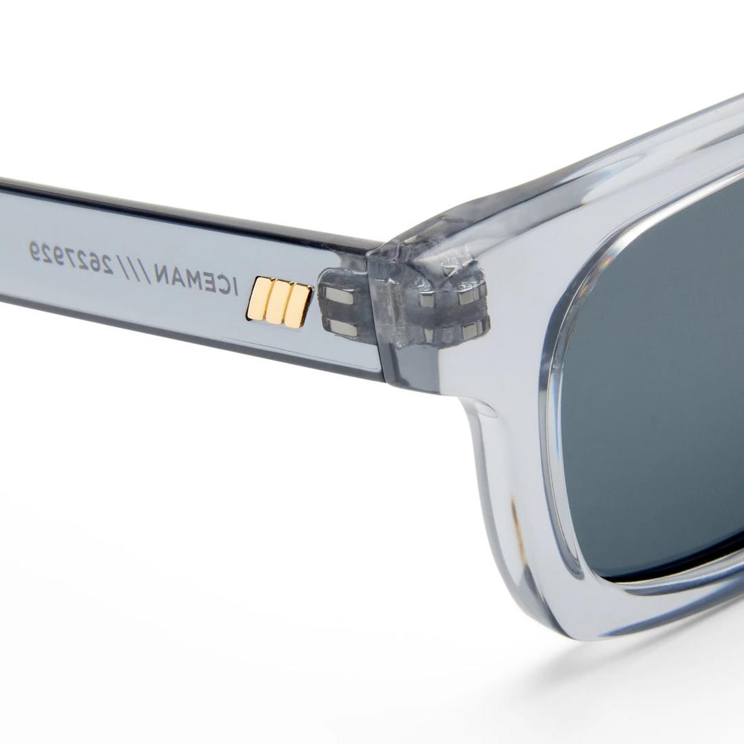 Le Specs Iceman Smoke Blue Uni-Sex Square Sunglasses - HUNA