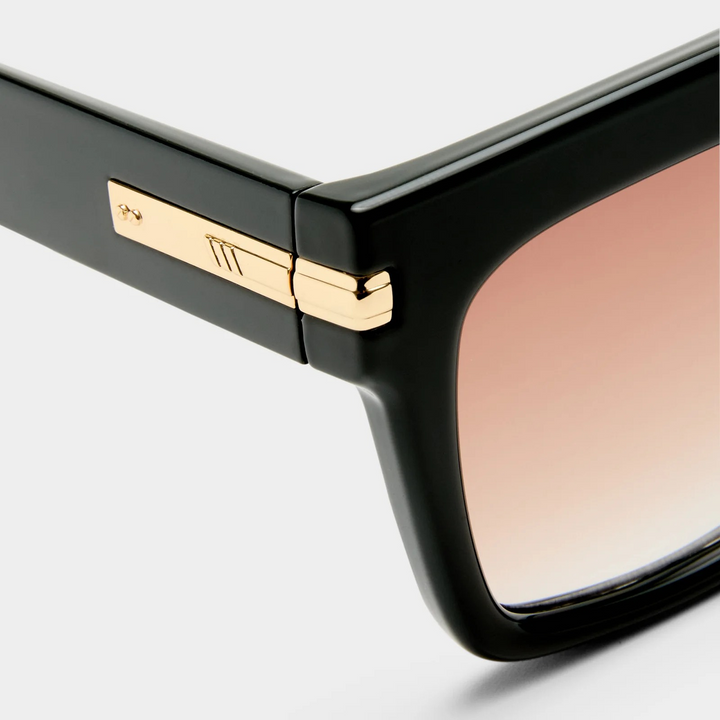 Le Specs Offside Wide Fit Dark Khaki Female Shield Sunglasses - HUNA