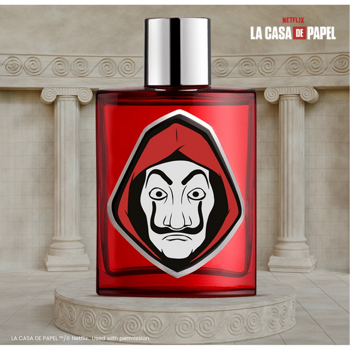 Air-Val La Casa De Papel EDT 100Ml + Shower Gel 150Ml + Tote Bag Gift Set For Kids - HUNA