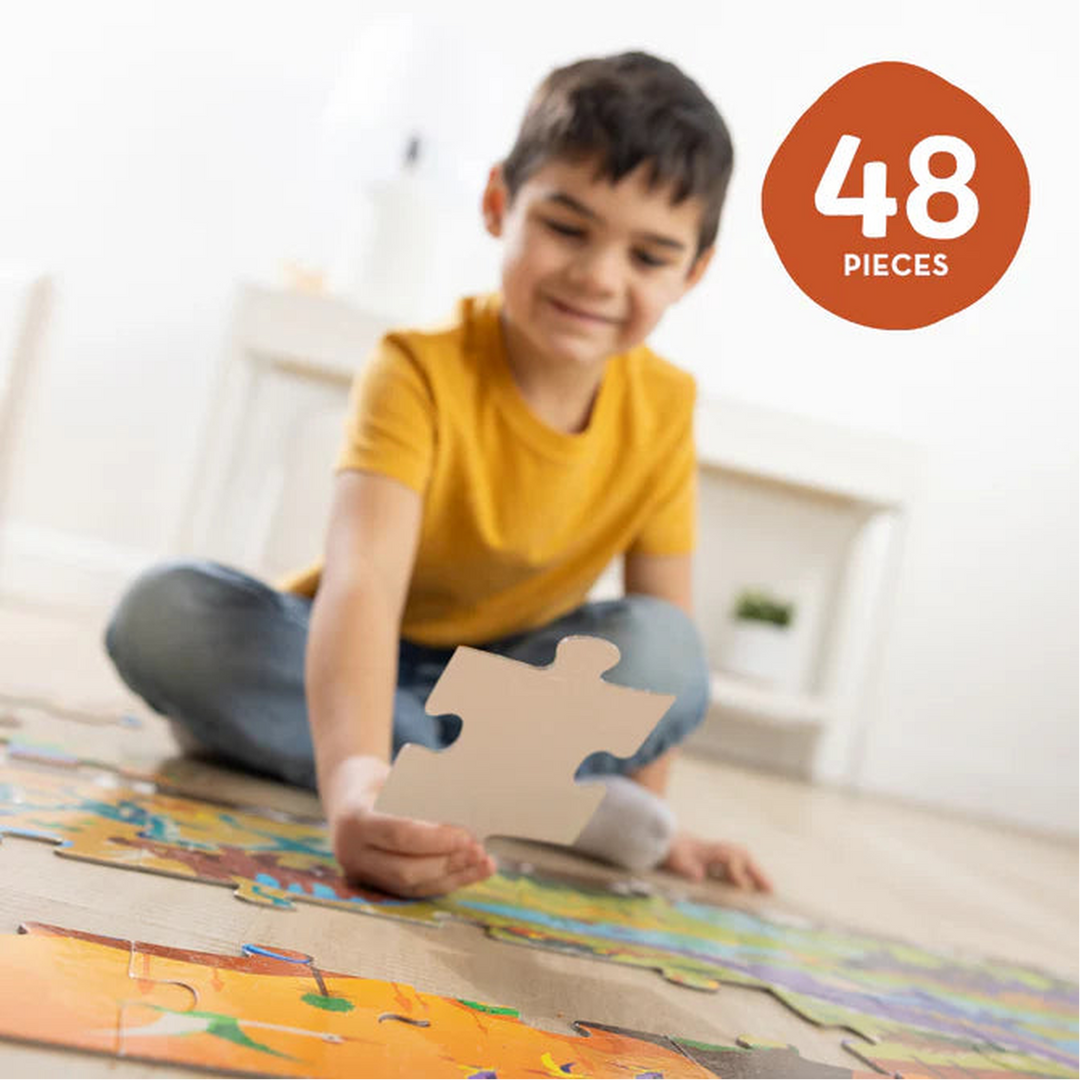 Melissa &amp; Doug Land of Dinosaurs Floor Puzzle (48 PC)