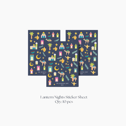 10pcs Lantern Nights Sticker Sheets