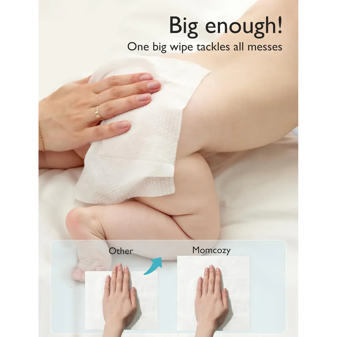 Momcozy largest water wipes, 60 count