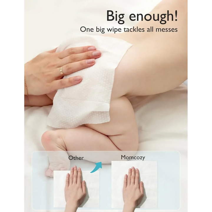 Momcozy largest water wipes, 60 count