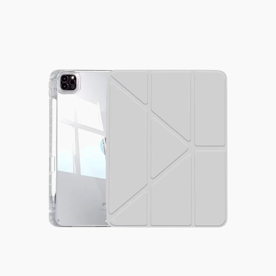 Leather Clear PU Leather Anti-drop Magnetic iPad Case