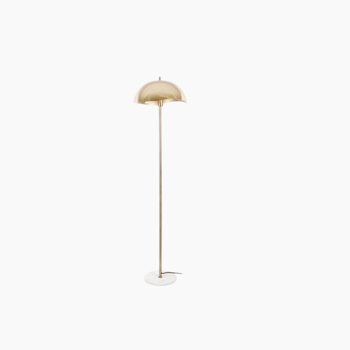 Leitmotiv Waved Floor Lamp - Gold Plated