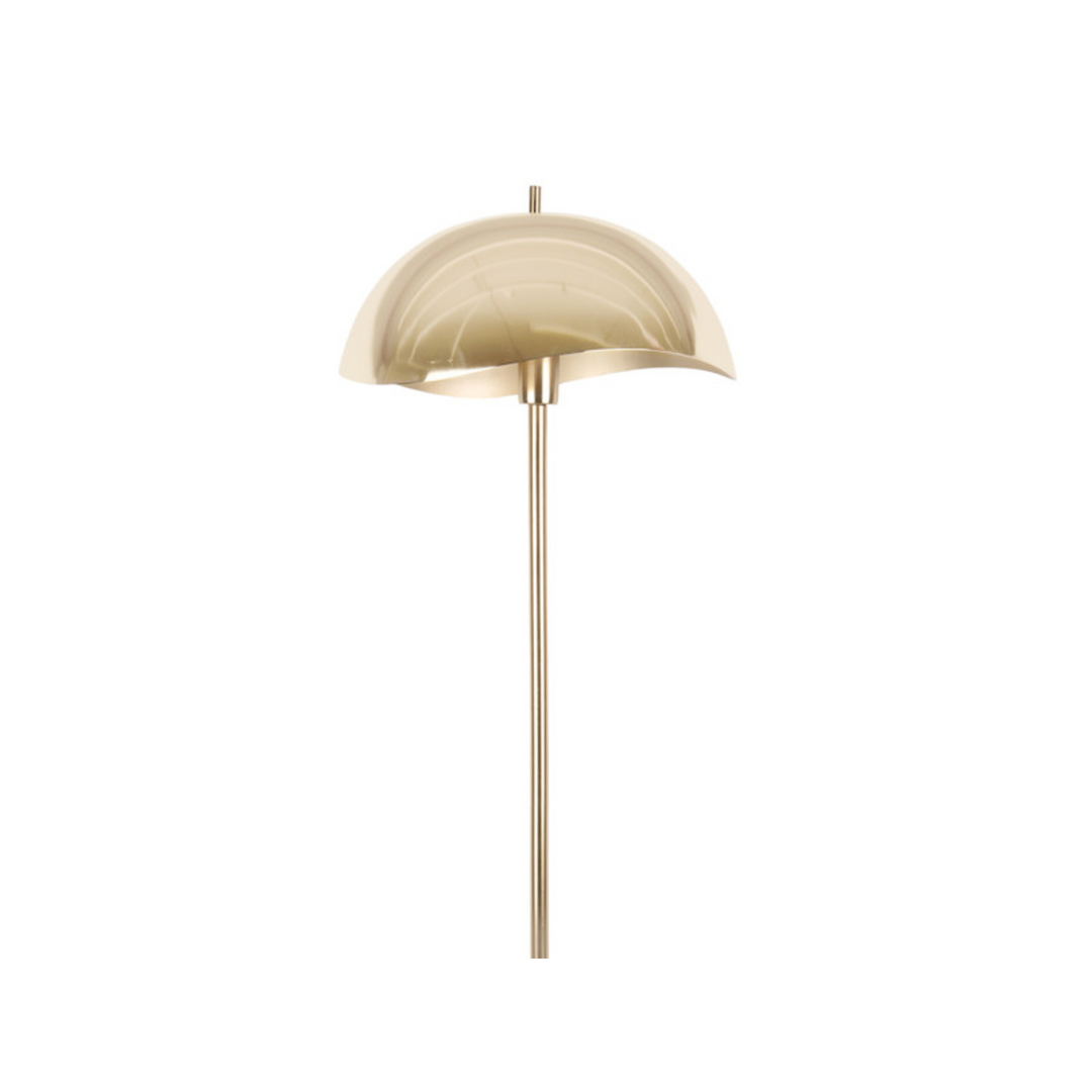 Leitmotiv Waved Floor Lamp - Gold Plated
