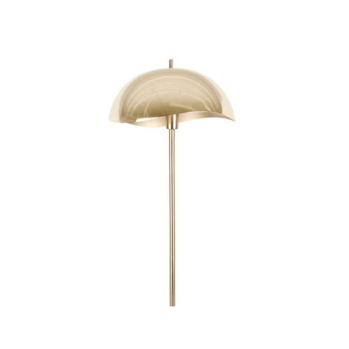 Leitmotiv Waved Floor Lamp - Gold Plated