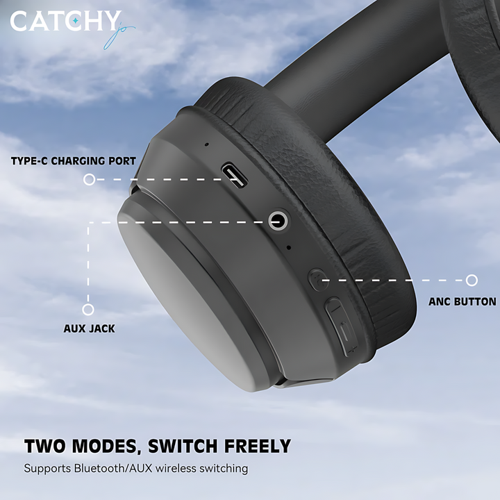 Lenyes LH25 wireless headset with 40mm speaker drivers