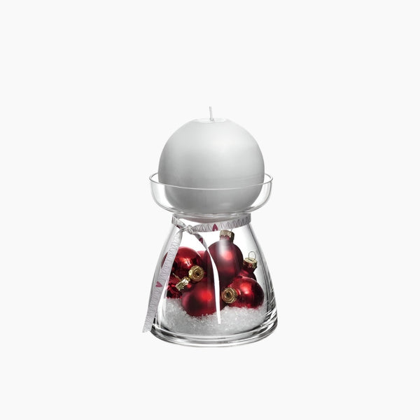 Leonardo Vivo Glass Candlestick Dia 21.6cm