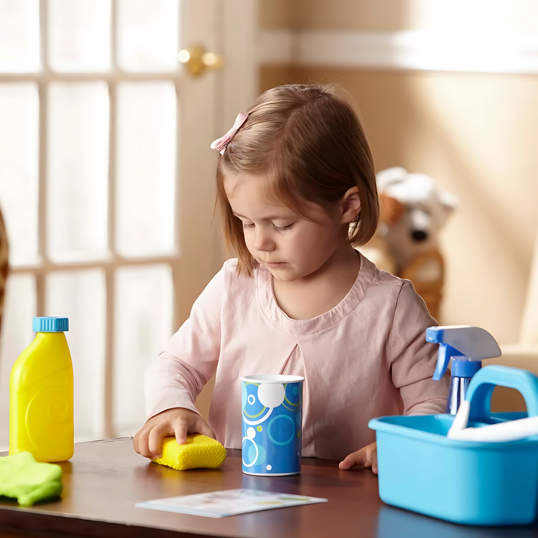 Melissa &amp; Doug Spray, Squirt &amp; Squeegee Play Set for pretend housekeeping