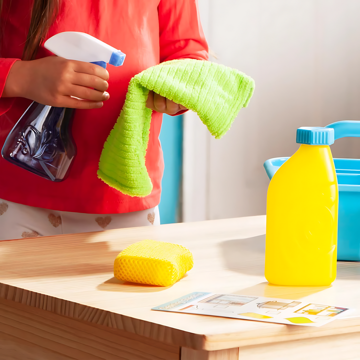 Melissa &amp; Doug Spray, Squirt &amp; Squeegee Play Set for pretend housekeeping