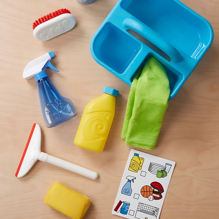 Melissa &amp; Doug Spray, Squirt &amp; Squeegee Play Set for pretend housekeeping