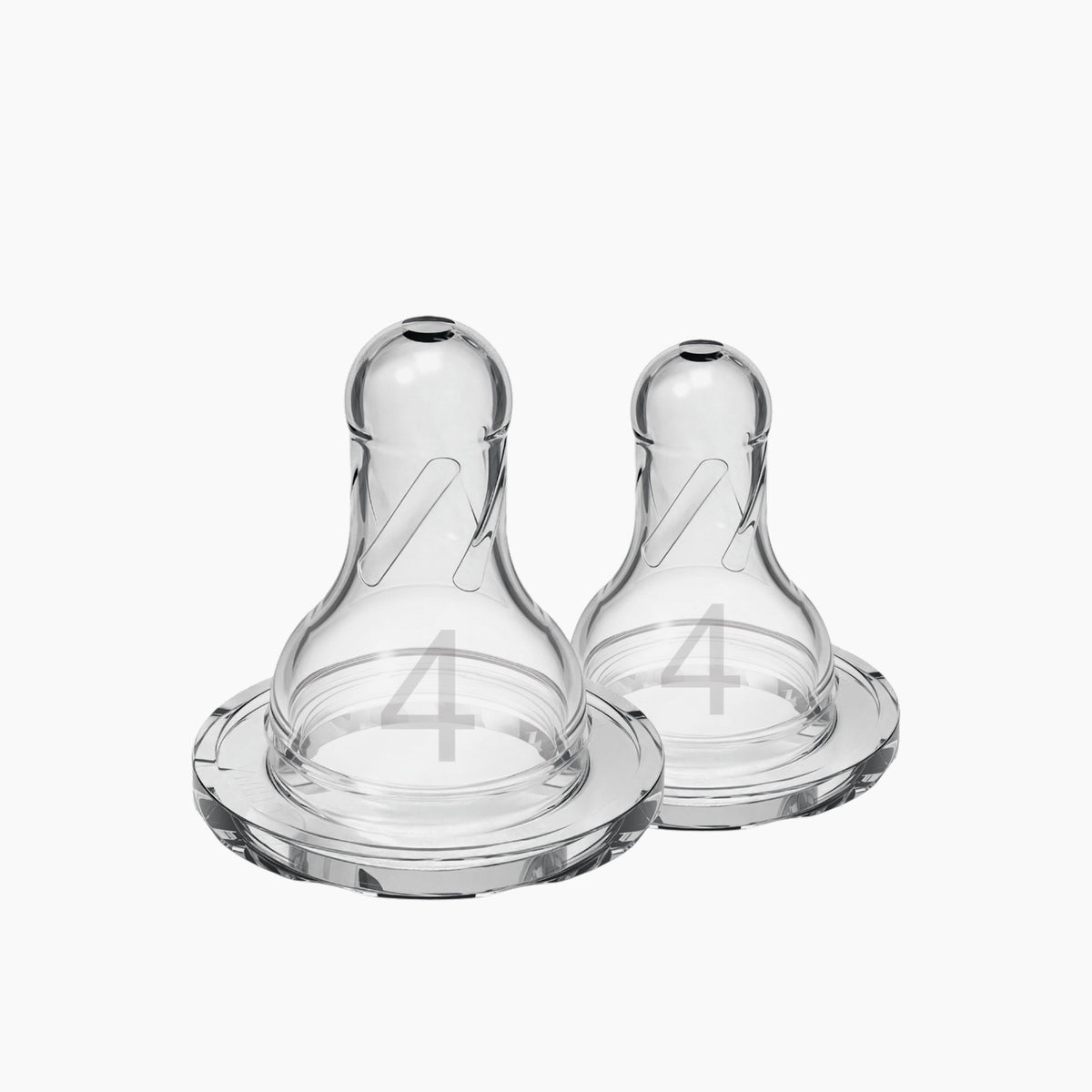 Dr Brown's Level 4 narrow neck silicone nipple, 2 pack