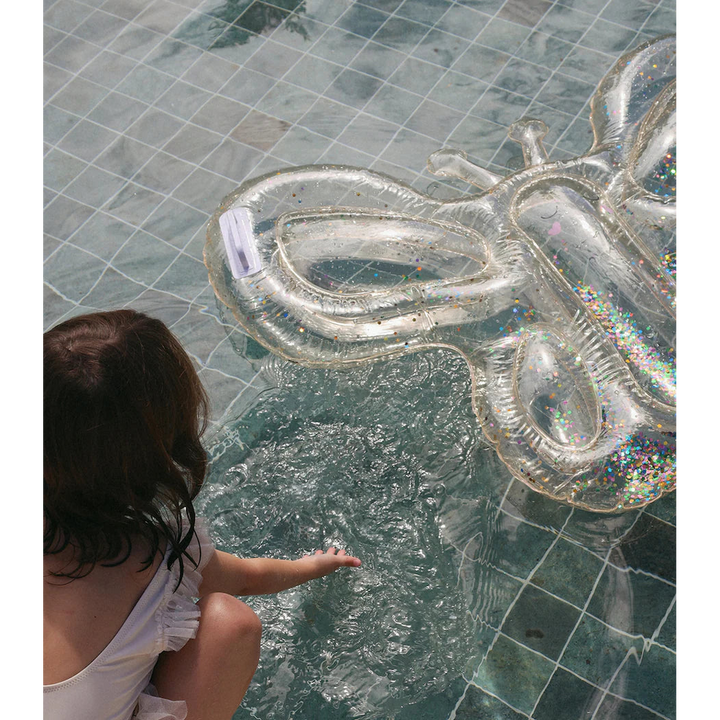 SunnyLife butterfly-shaped lie-on float with glitter