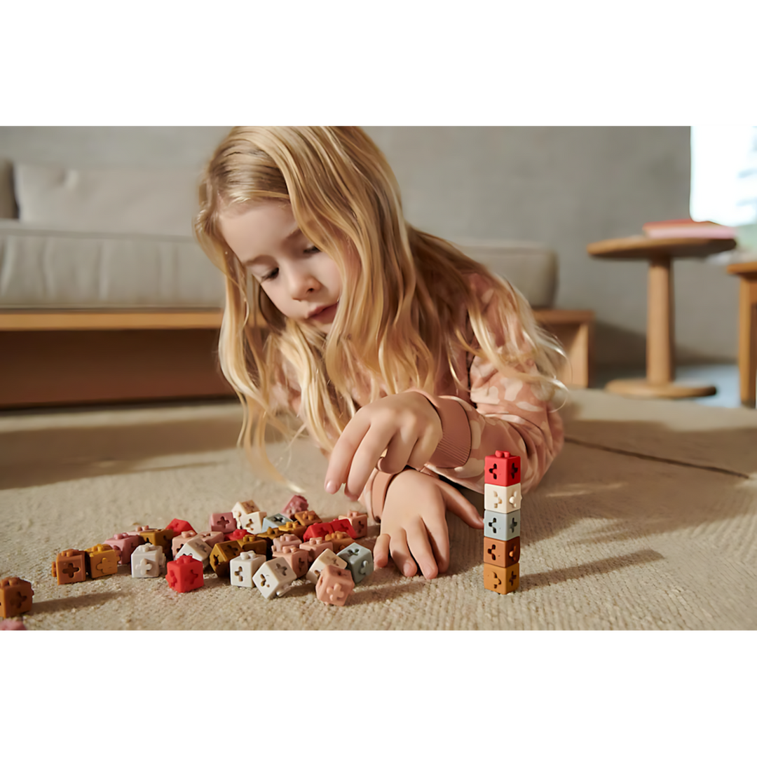 Liewood Links Building Blocks 50Pk soft silicone cubes