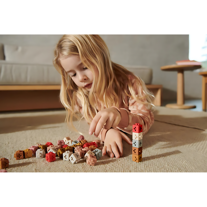 Liewood Links Building Blocks 50Pk soft silicone cubes