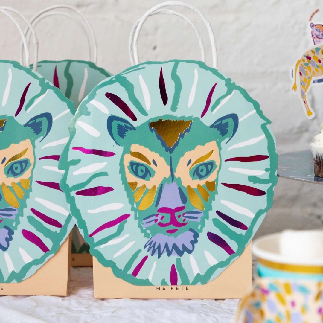 Ma Fete Lion Gift Bag - Set of 8