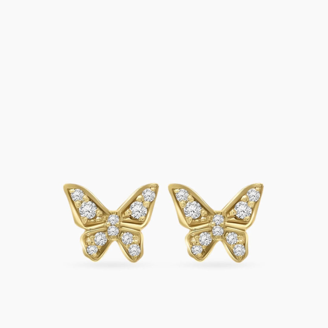 Baby Chic Fine Jewelry Little Butterfly Earrings