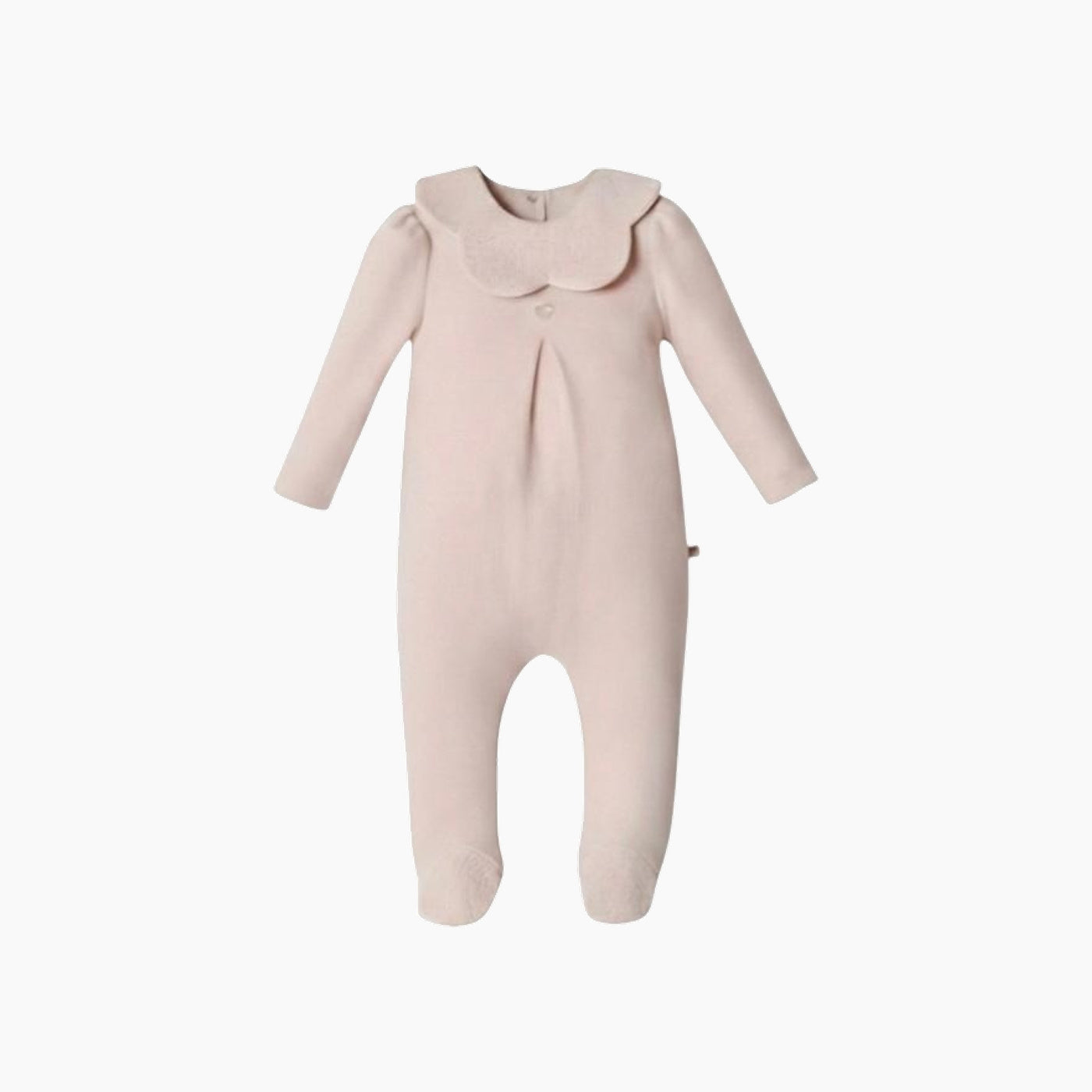 Miomini baby pink romper with lace detailing, size 0-3 Months