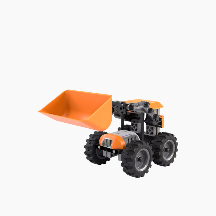 Loader construction set toy with 73 pieces