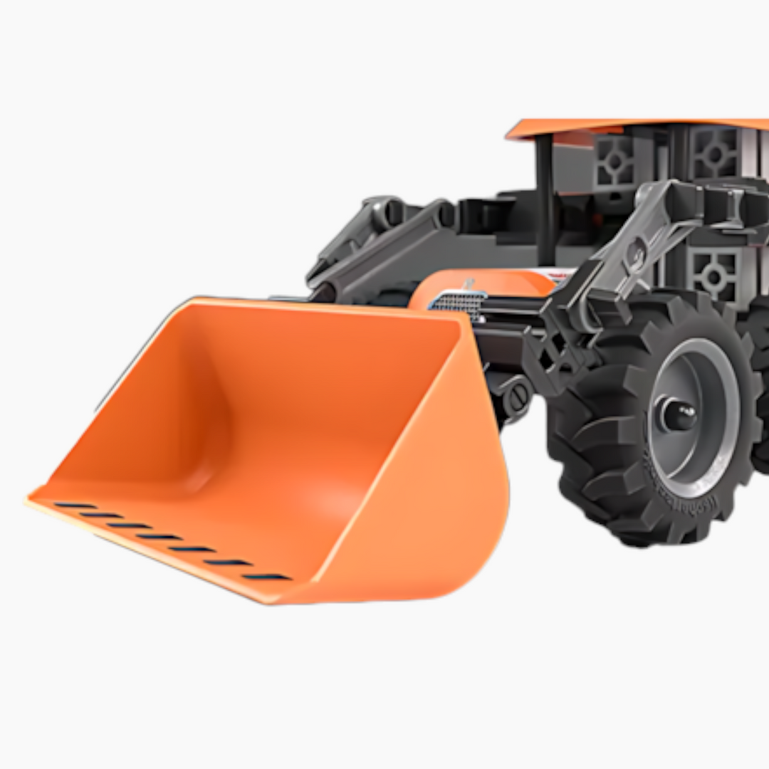 Loader construction set toy with 73 pieces